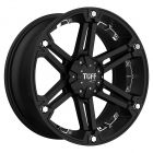TUFF T-01 20x9.0 6/114.3/127 ET10 CB78.1 FLAT BLACK W/CHROME INSERTS