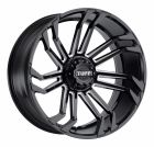 TUFF T-21 20x10.0 6/139.7 ET-19 CB112.1 GLOSS BLACK W/ MILLED SPOKES