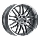 TSW AVALON 20x9.0 5/112 ET32 CB66.56 GUNMETAL W/BRUSHED GUNMETAL FACE AND MACHINED