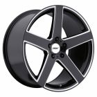 TSW RIVAGE 20x8.5 5/108 ET40 CB76.1 GLOSS BLACK W/ MILLED SPOKE