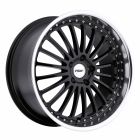TSW SILVERSTONE 18x8.0 5/110 ET40 CB72.1 GLOSS BLACK W/MIRROR CUT LIP