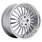 TSW SILVERSTONE 18x8.0 5/112 ET45 CB72.1 SILVER W/MIRROR CUT FACE AND LIP