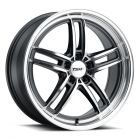 TSW SUZUKA 17x8.0 5/108 ET40 CB72.1 GLOSS GUNMETAL W/MIRROR CUT FACE AND LIP