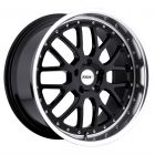 TSW VALENCIA 18x8.0 5/120 ET20 CB76.1 GLOSS BLACK W/MIRROR CUT LIP