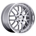 TSW VALENCIA 20x8.5 5/112 ET43 CB72.1 SILVER W/MIRROR LIP