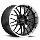 CRAY EAGLE 20x12.5 5/120.65 ET47 CB70.3 GLOSS BLACK W/MIRROR CUT LIP