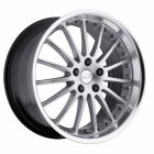 COVENTRY WHITLEY 18x9.5 5/108 ET25 CB63.4 HYPER SILVER W/MIRROR CUT LIP