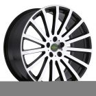 REDBOURNE DOMINUS 20x9.5 5/120 ET32 CB72.56 GLOSS BLACK W/MIRROR CUT FACE
