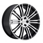 REDBOURNE MANOR 22x9.5 5/120 ET32 CB72.56 MATTE BLACK W/MATTE MACHINE FACE