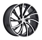 REDBOURNE NOBLE 22x10.0 5/120 ET37 CB72.56 MATTE BLACK W/MATTE MACHINE FACE LEFT