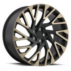 REDBOURNE WESTMINSTER 22x10 5/120 ET37 CB72.56 MATTE BLACK W/MACHINE FACE AND DARK MATTE TINT LEFT