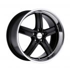 LUMARAI MORRO 19x9.5 5/120 ET31 CB60.1 GLOSS BLACK W/MIRROR LIP