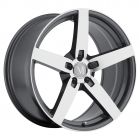 MANDRUS ARROW 20x10.0 5/112 ET25 CB66.56 GUNMETAL W MIRROR CUT FACE
