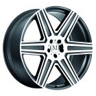 MANDRUS ATLAS 19x8.5 5/112 ET20 CB66.56 GUNMETAL W/MIRROR CUT FACE AND LIP