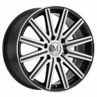 MANDRUS STARK 16x7.0 6/130 ET52 CB84.1 GUNMETAL W/MIRROR CUT FACE AND LIP