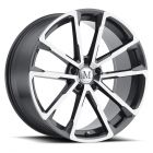 MANDRUS WOLF  22x10.5 5/130 ET35 CB84.1 GLOSS GUNMETAL W/MIRROR CUT FACE