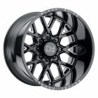 BLACK RHINO GRIMLOCK 22X11.5 5/127 ET-44 CB71.6 GLOSS BLACK W/MILLED SPOKES
