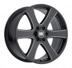 BLACK RHINO HAKA 22x9.5 6/135 ET30 CB87.1 GLOSS BLACK W/MILLED SPOKES