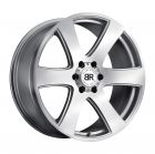 BLACK RHINO HAKA 22x9.5 6/139.7 ET25 CB112.1 SILVER W/MACHINED FACE