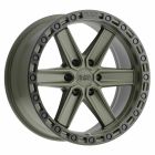 BLACK RHINO HENDERSON 20x9.5 6/139.7 ET18 CB112.1 OD GREEN W/BLACK LIP EDGE AND BL
