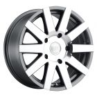 BLACK RHINO JOURNEY 16x7.5 6/130 ET45 CB84.1 GLOSS GUNMETAL W/MIRROR CUT FACE
