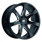 BLACK RHINO MOZAMBIQUE 18x8.5 6/139.7 ET20 CB112.1 GLOSS BLACK W/MILLED SPOKES