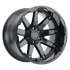 BLACK RHINO OCEANO 17x9.5 6/139.7 ET12 CB112.1 GLOSS GUNBLACK W/STAINLESS BOLTS