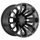 BLACK RHINO PINATUBO 18x9.5 8/170 ET06 CB125.1 GLOSS BLACK W/MILLED INSIDE WINDOW