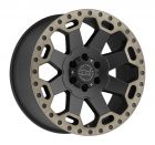 BLACK RHINO WARLORD 20x9.0 8/170 ET-12 CB125.1 MATTE BLACK W/MACHINE DARK TINT LIP